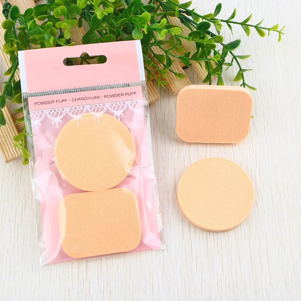 

2pcs Makeup Round Dry Wet Use Beauty Facial Powder Puff For Foundation Make-Up Powder Puff Applicator Tool