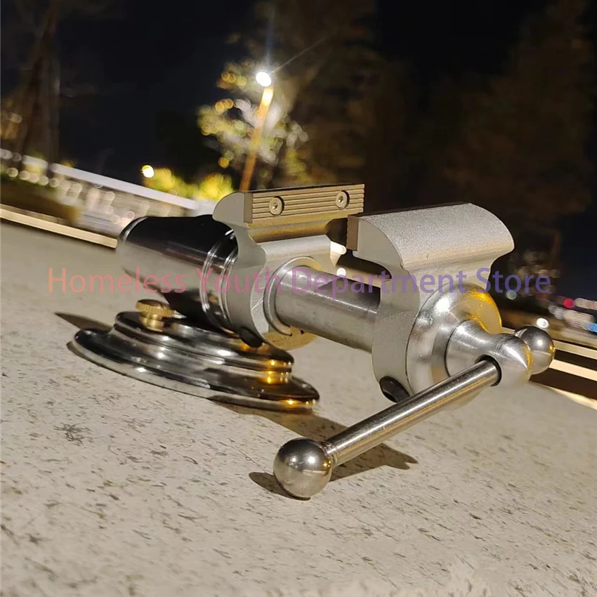 

50mm Small Steel Cannon Pliers Desktop 3 Axis 2-inch No. 45 Steel Vise, Rotatable for Repairing Glasses, Clocks, Gold Jewelry