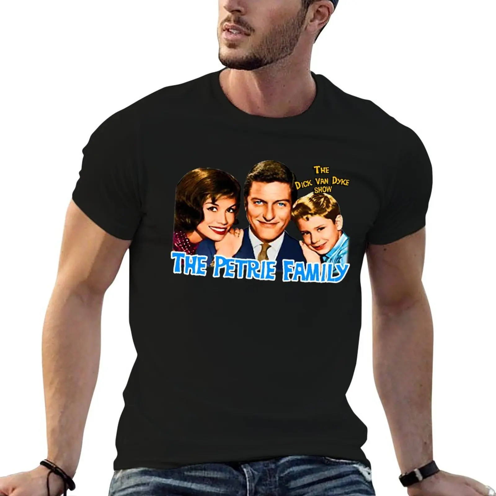 

Meet the Petries - Dick Van Dyke Mary Tyler Moore Tribute T-Shirt t shirt man casual t shirts for man pack white T-Shirt