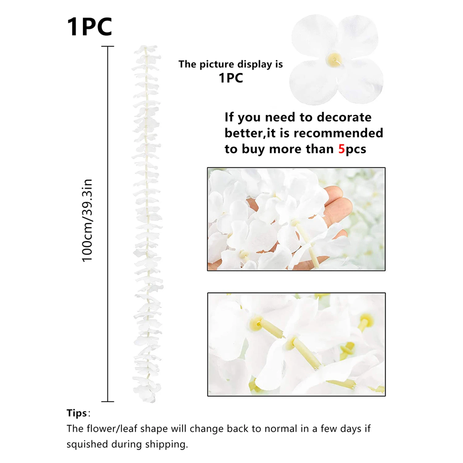 5/10PCS 100cm Seide Künstliche Sakura Rebe Hochzeit Garten Bogen Festival Rattan Girlande Hof Romantische Hause zimmer Dekor Diy Geschenk Box – Detail 11