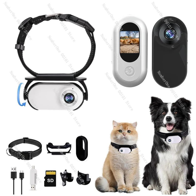 Ultra Long Battery Pet Collar Camera GPS Real-Time Tracking Magnetic Motion Camcorder