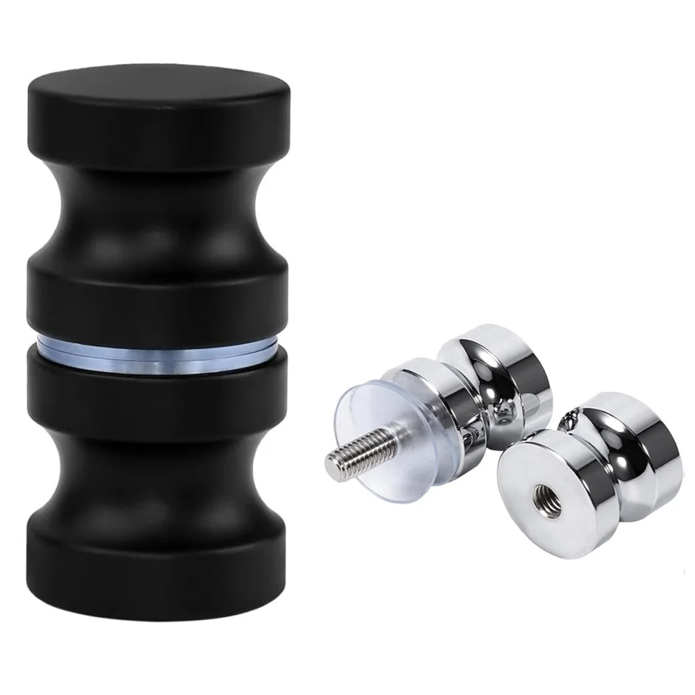 Bathroom Shower Cabinet Handle Back to Back Door Handle Practical Aluminum Alloy Glass Door Knob Bathroom Hardware Home Decor