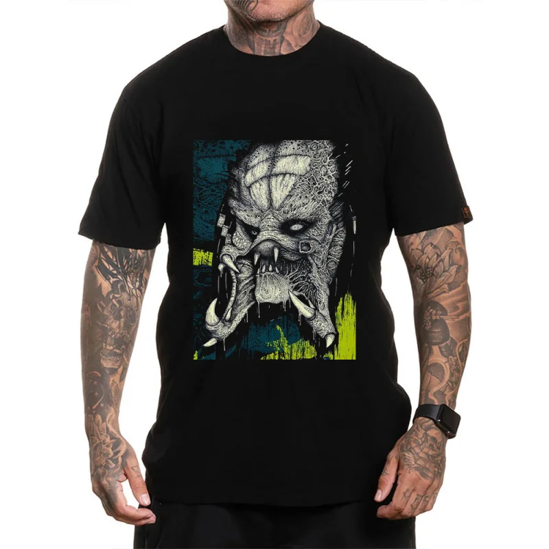 

PREDATOR 0126 Retro Aliens Sic-Fi Gift T shirt Alien Monster Hunter Graphic clothes Yautja Warrior printed Tee All size Tops
