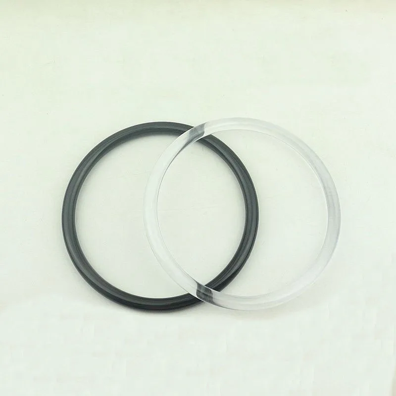 

2Pcs 14cm Plastic Round Circle Shaped Handles for Bag Black Transparent Resin Purse Handmade Bag Handles DIY Bag Part Accessory