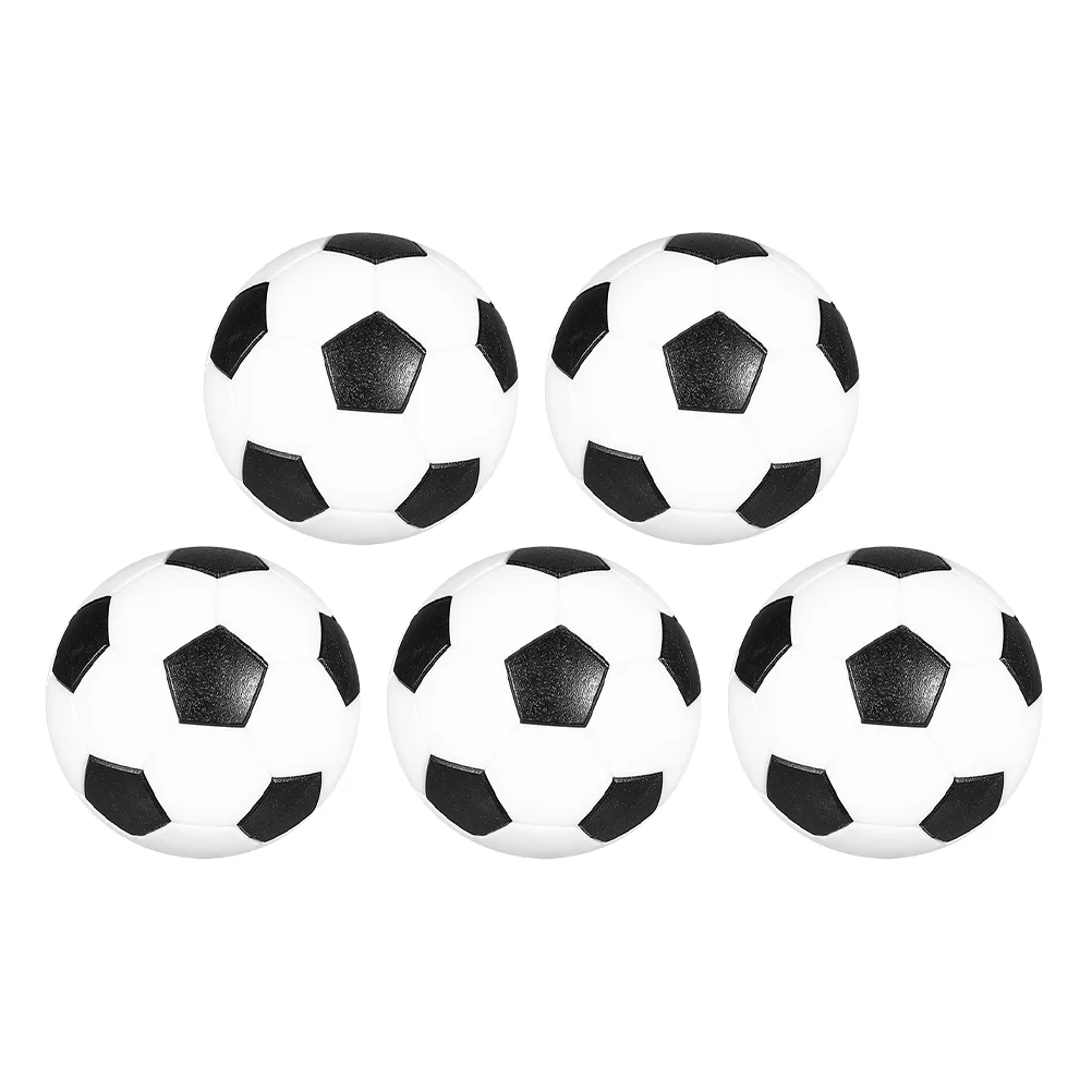 

5 Pcs Mini Table Football Soccer Games Replacement Balls Toddler Desktop Party Favors Fooseball Eco-friendly Plastic Small