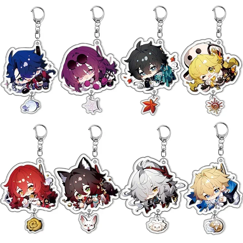 Honkai: Star Rail Imbibitor Lunae Sampo Koski Gepard Landau Keychain Accessories Game Anime Cosplay Pendant Prop Badge Gift