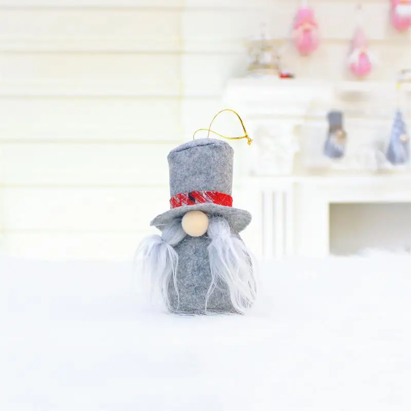 Plush Gnome Set Small Gnomes Santa Elf Pendants For Hanging Decorative Plush Scandinavian Santa Pendants Christmas Hanging Doll