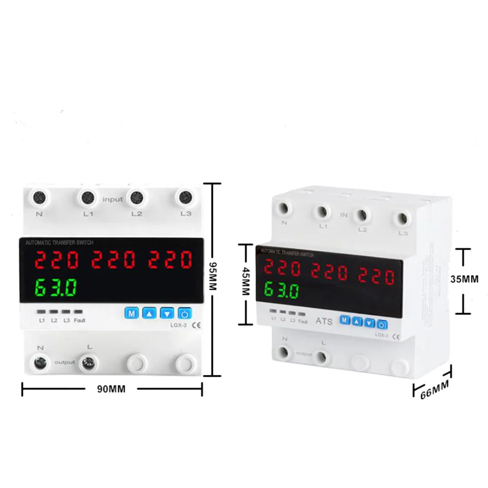 CNC Workshop Industrial Power Protection 3-phase Protector Smart for chint Operating Range 80 350VAC Rated Voltage AC220V 50