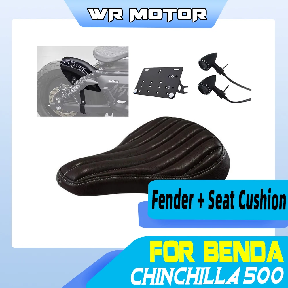 Motorcycle Bobber Short Tail Rear Mudguard Fit BENDA Chinchilla 500 Retro Rear Wheel Splash Guard Mod Accessories