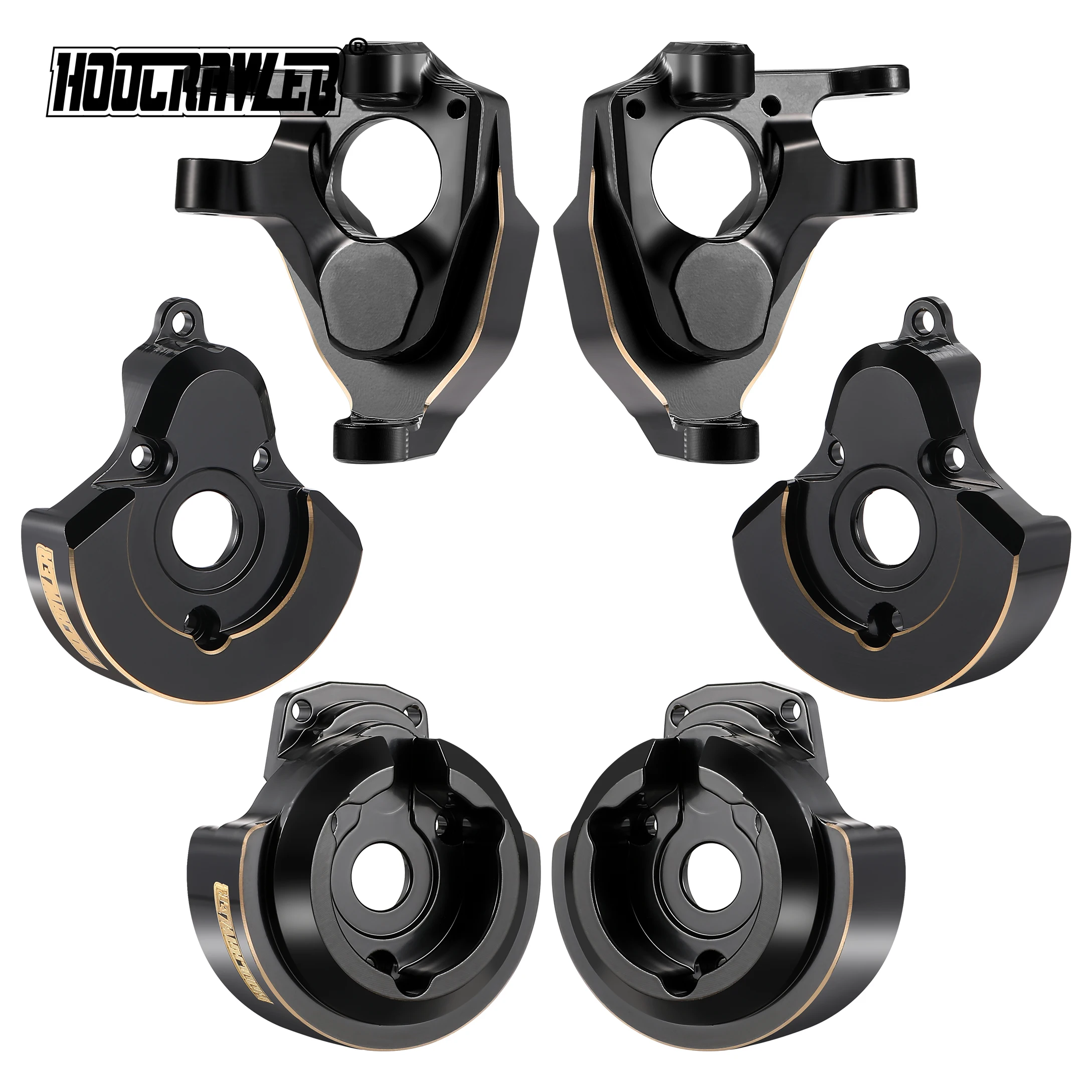 Portal Axles Brass Weights Front and Rear Brass Portal Cover for 1/10 RC Crawler Phoenix F10 Portal Axles Vanquish VS4-10