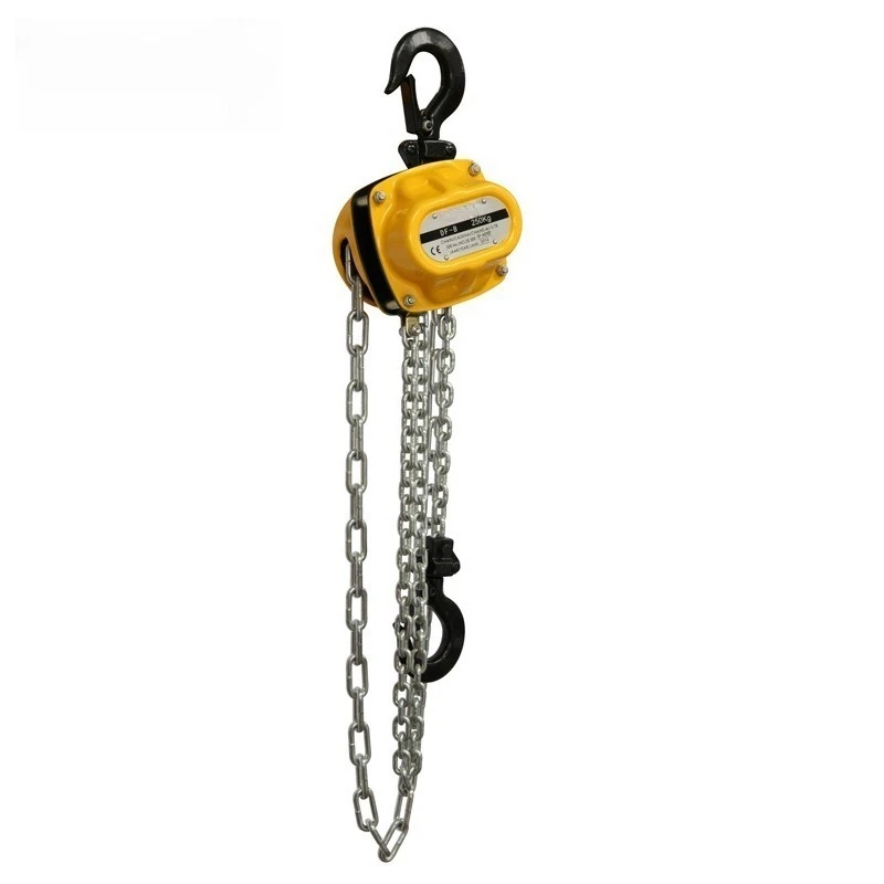Hand Chain Hoist Chain Type Manual Lifting Tackle 0.25T To 10T Hand Operated Chain Block For Factory Cargo Lifting Maintenance
