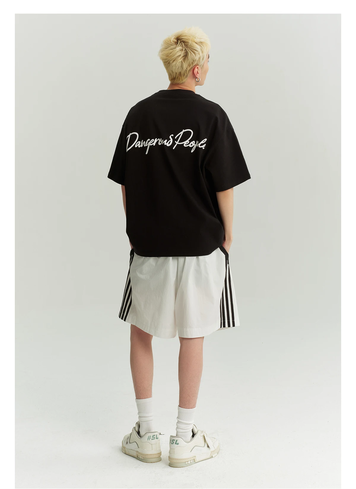 

Motorcycle Floral Print Short-Sleeved Summer Trendy Couple Versatile Fashion Cool Street Style High Quality Pure Cotton