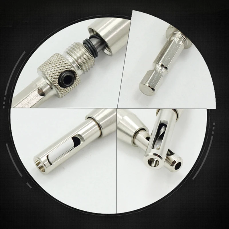 10 pz porta e finestra cerniera foro apri utensile elettrico trapano Set argento acciaio lavorazione del legno posizionamento testa Batch antiscivolo
