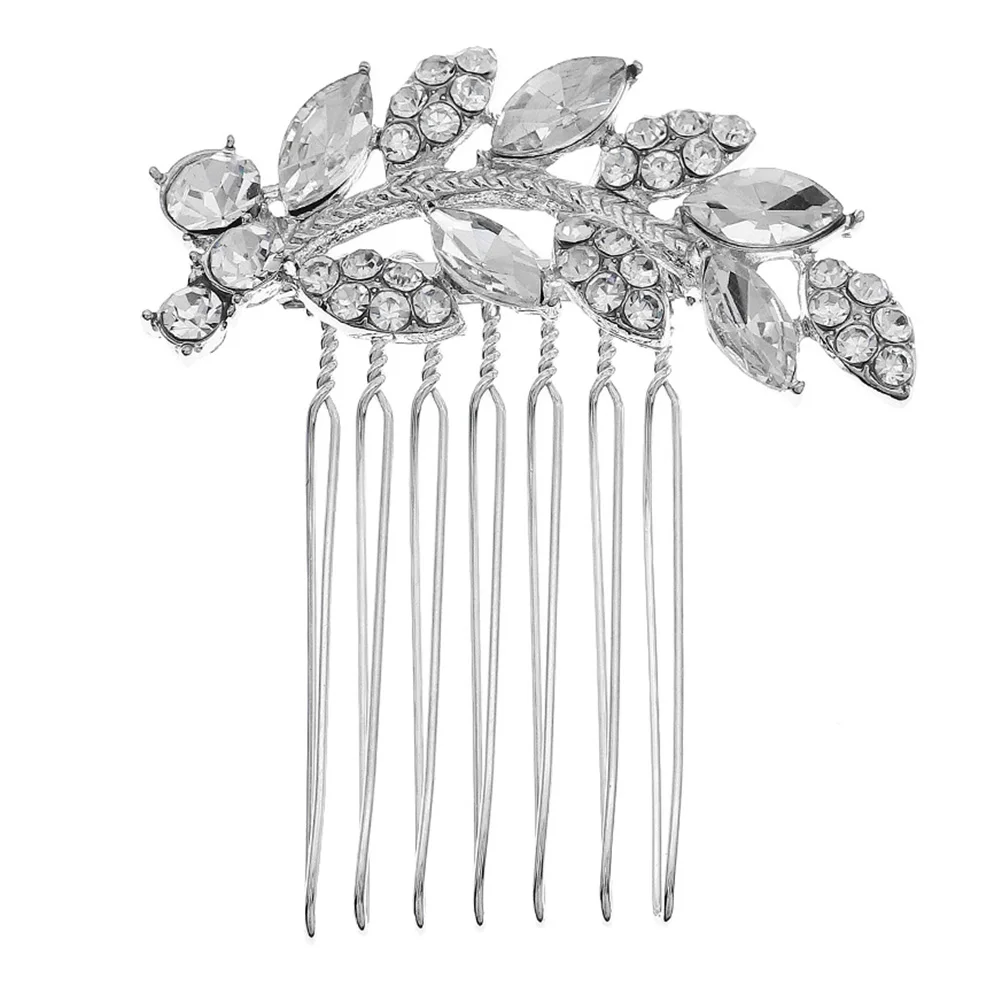 

Rhinestone Side Comb Hair Accessories Fashion Hairpin Silver Decor Durable Exquisite Wedding Party Dance Engagement Anniversary
