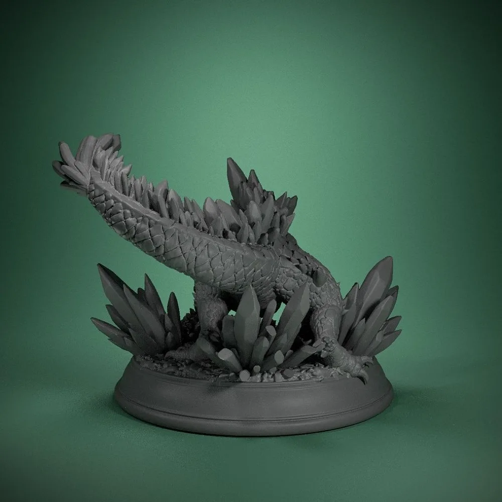 Crystal Lizard Board Game Chess Piece Model Ornaments 3D Printed Soldier Figures DIY Self-assembly Painting Figurines 45mm view 5