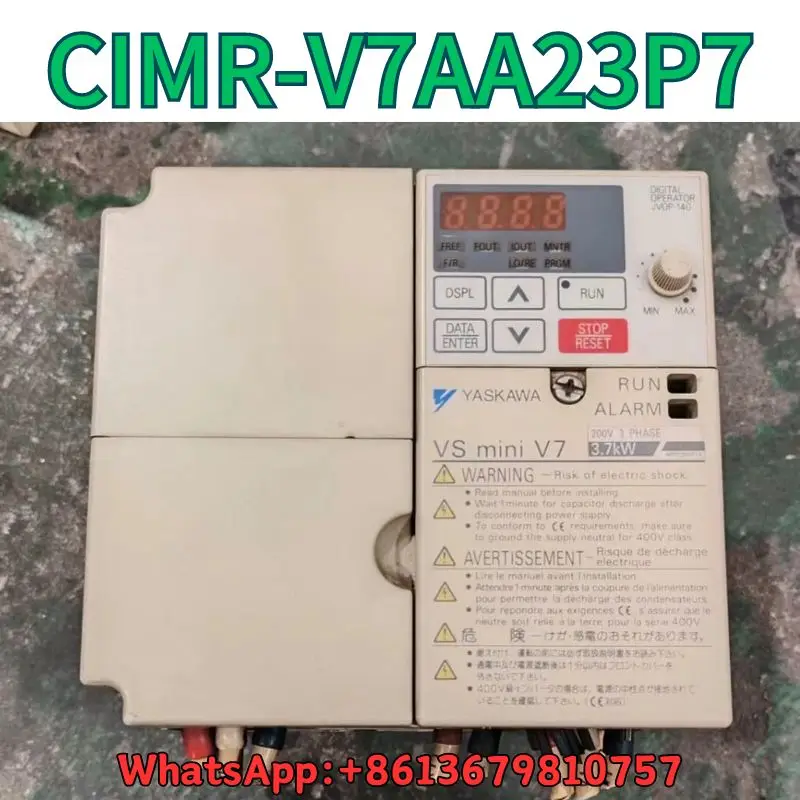 

second-hand Frequency converter CIMR-V7AA23P7 3.7KW test OK Fast Shipping