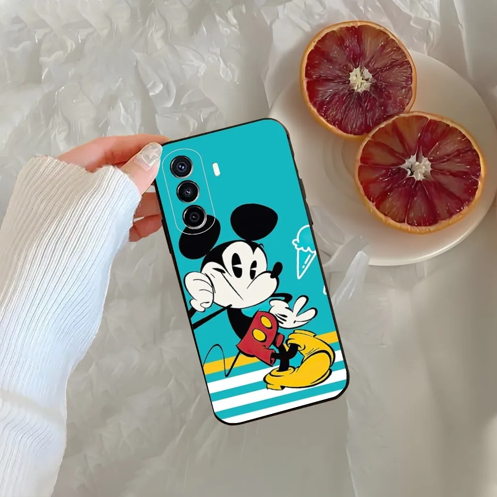 Cute D-disney M-mickey Phone Case For Huawei Mate P10 P20 P30 P40 P50 Smart Z Honor 50 60 70 Pro Lite Black Case