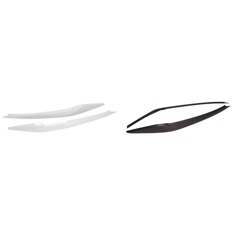 

For Polo 2019 2020 2021 Front Headlight Eyelids Eyebrow Trim Sticker