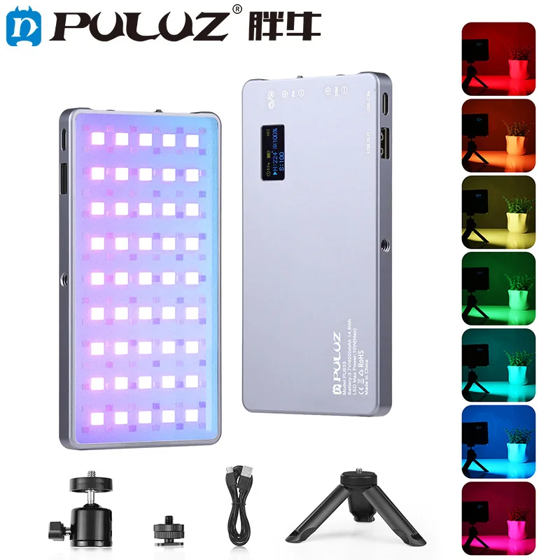 

Puluz Fat Cow Led Full Color Photography Light RGB Soft Light Video Light Camera Pocket Light