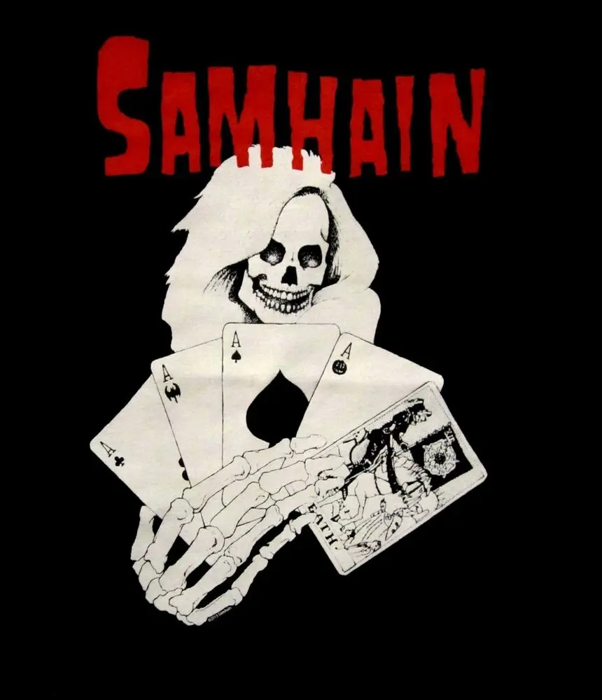 SAMHAIN cd lgo DEATH CARDS Official SHIRT LAST SMALL New OOP initium danzig