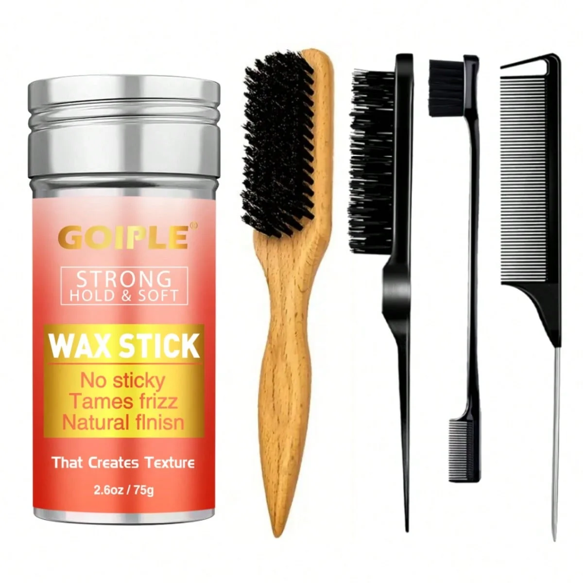 Multifunctional Styling Hair Wax Stick,Long-lasting Control Smoothing Pomade Cream, Anti-Frizz Solid Wax Stick for Men and Women