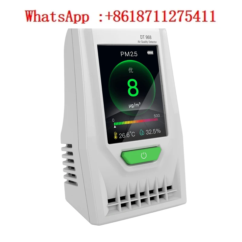 

Huashengchang DT-968 Детектор дымки PM2.5 Детектор качества воздуха для бытовой зарядки