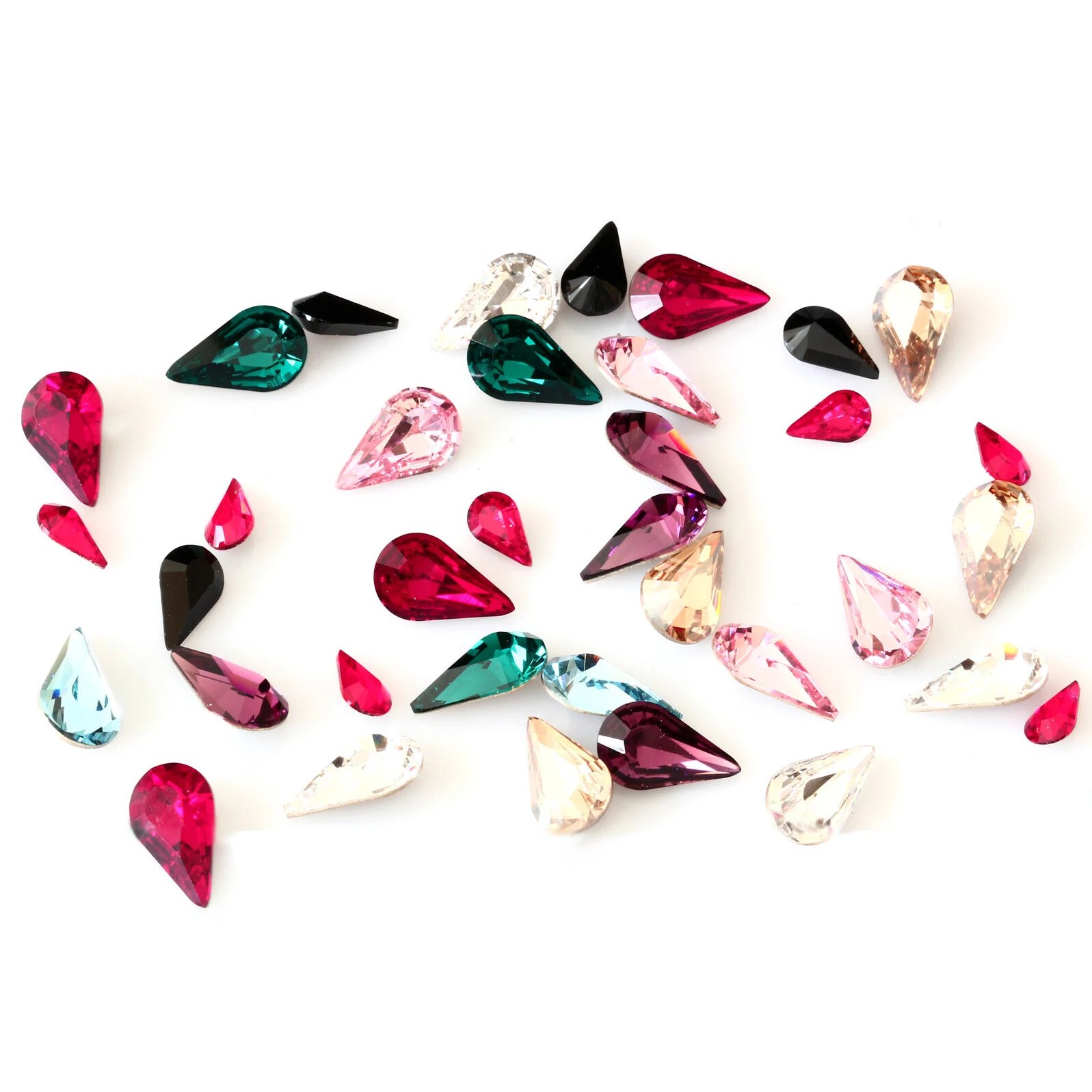 K9 Crystal Tear Drop Strass Glass Crystals Pointed Stone Beauty Rhinestones Nail Art Rhinestones For Craft Nails