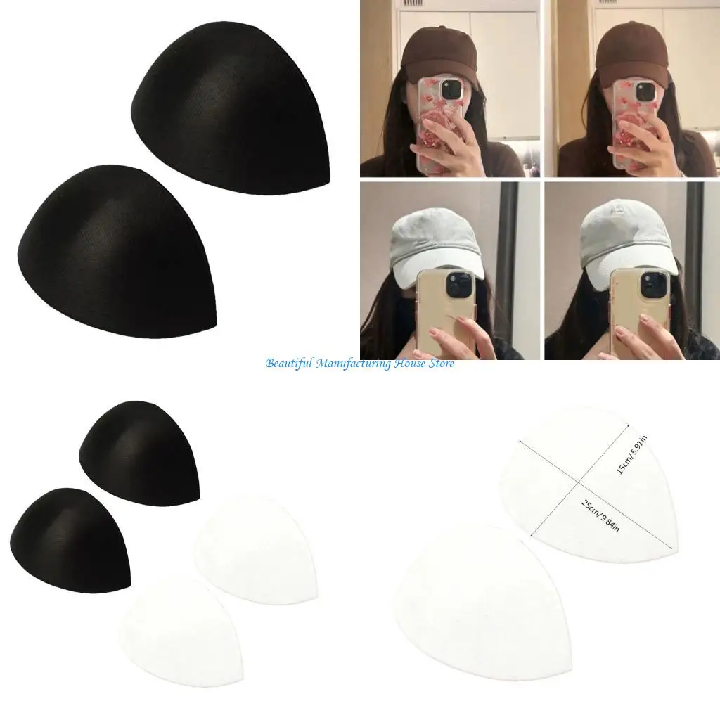 E56A 2lots Breathable Cotton Cap Keeper Hat Preservers for Outdoor Activity