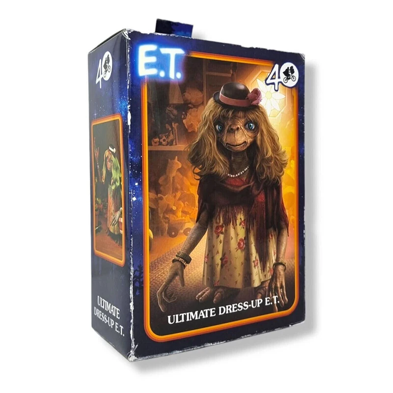 NECA E.T The Extra Terrestrial 40th Anniversary Dress Up E.T Ultimate Action Figure Classic Movie Limited Collectible Model Toys