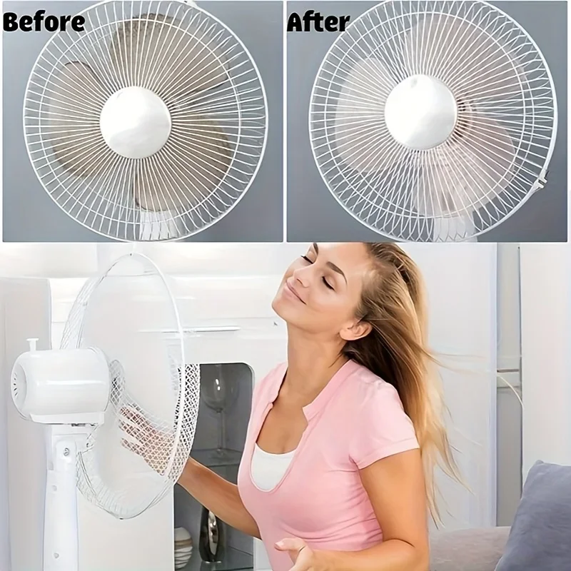 1pc Long Multi-Functional Fan Cleaning Brushes - Durable, Flexible, Reusable & Washable for Fans, Air Conditioners, Shutters