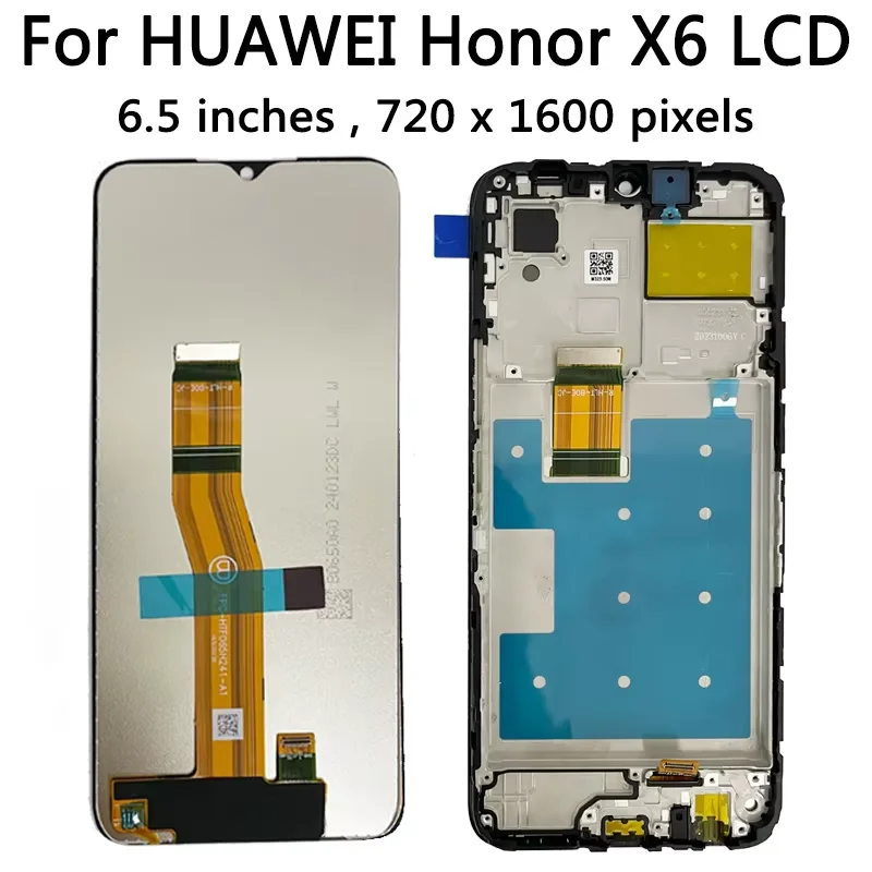 Wyświetlacz IPS LCD do Honor X5 X6 X7 X8 X9, ekran dotykowy, digitizer, zamiennik do Honor X8 4G LCD X9 5G, ramka wyświetlacza — zdjęcie produktu 3