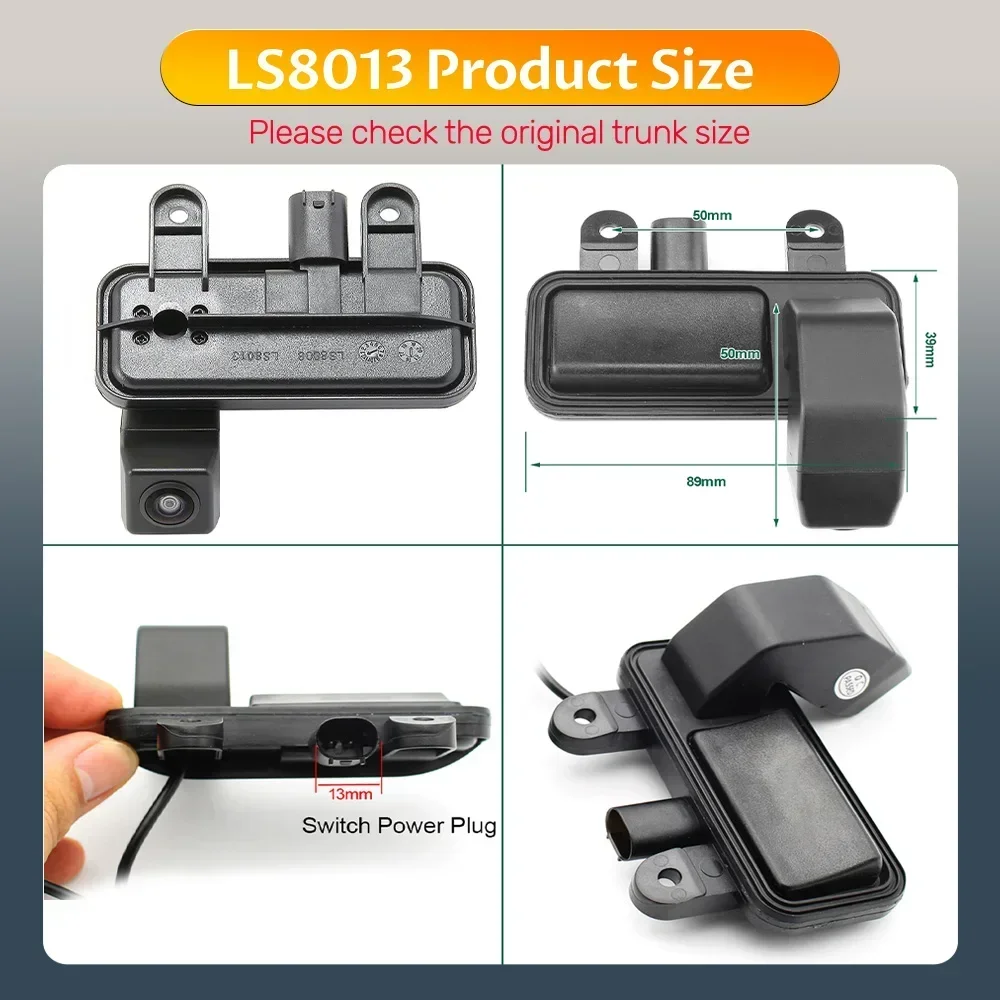 CVBS AHD 1080P Car Rear View Trunk Handle Camera For Mercedes Benz B Class W246 B180 B200 W212 E Class W207 C/CLC W203 E200