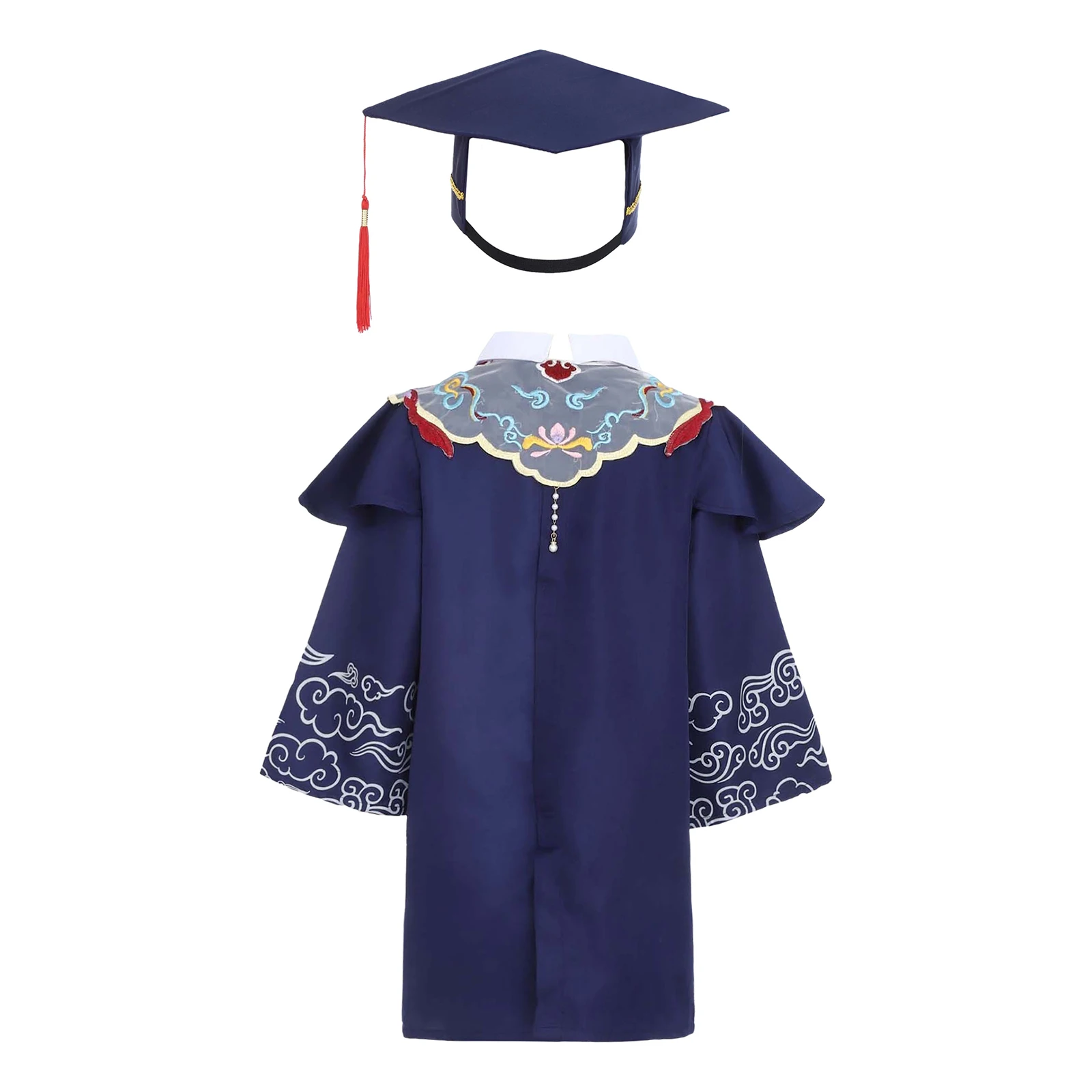 Graduation Uniform with Tassel Hat Neo-Chinese Style Graduation Bachelor Suits Students School Uniform Graduation Party Clothes