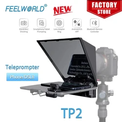 FEELWORLD TP2 Portable Teleprompter DSLR Camera with Remote Control Phone Recording Mini Inscriber Mobile Teleprompter