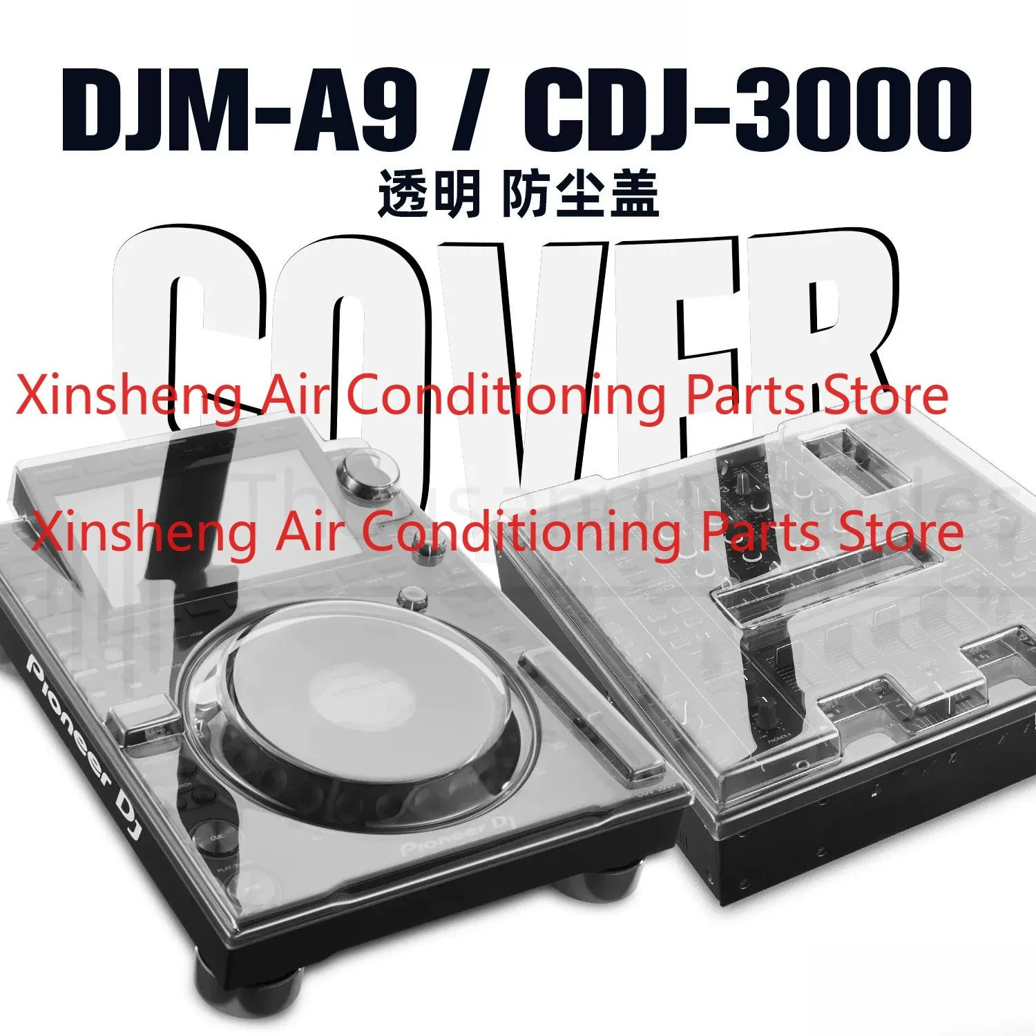 Adecuado para mezclador Pioneer CDJ-3000 DJM-A9 3000 + A9 cubierta protectora transparente caja de almacenamiento
