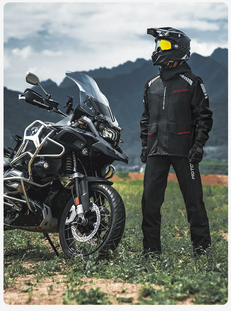 Waterproof Motorcycle Raincoat Man For Heavy Rain Storm Gear Jacket Rider Pants Chubasquero Mujer Adulto 오토바이 우비 Motowolf 18 Sb90c380717a64d689d4751731413c831M
