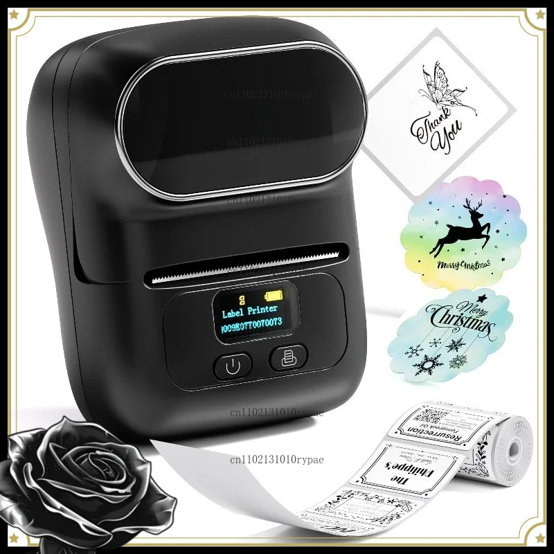 M110 Commercial Label Printer Mini Bluetooth Portable Thermal Printer LOGO