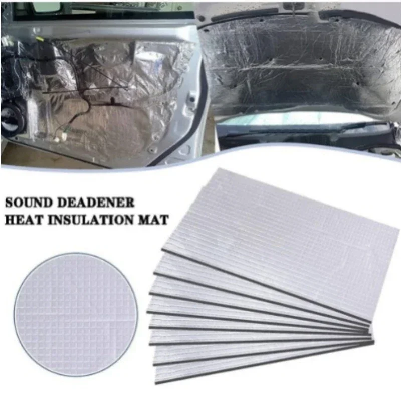 5/10MM Sound Deadener Heat Insulation Mat Car Van Sound Proofing Deadening Insulation Car Hood Insulation Silent Door Wall image 4