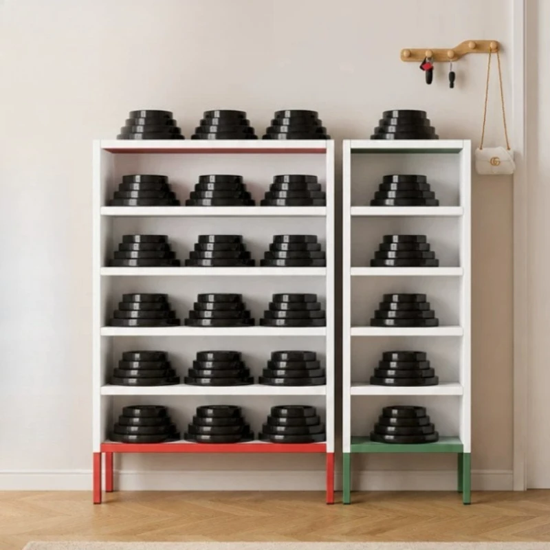 Storage Locker Iron Shoe Rack Dust-proof Design Organizer Living Room Shoerack Cabinet Shelves Ultra Thin Entryway Furniture