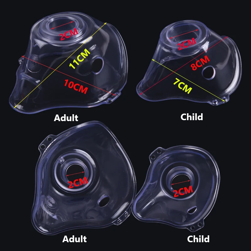 Atomizer Mask Nebulizer Masks Inhaler Masks Nebulizer Accessories for Atomizer Machine Medical for Child Adult Spare Parts