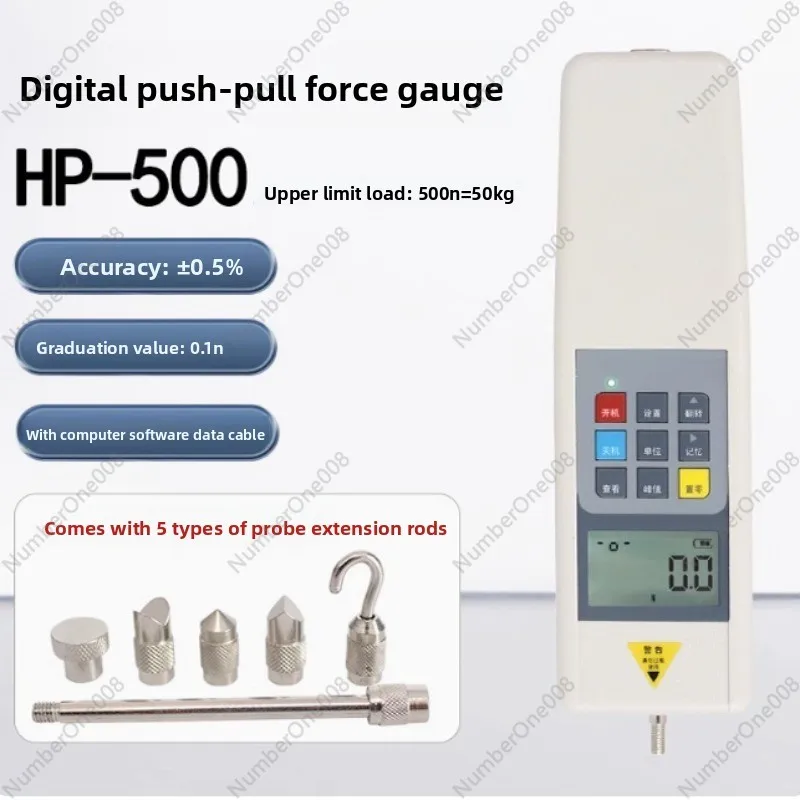 مقياس القوة الإلكترونية الرقمية/مؤشر دينامومتر 500N كيلوغرام أداة ضغط سحب نيوتن #4