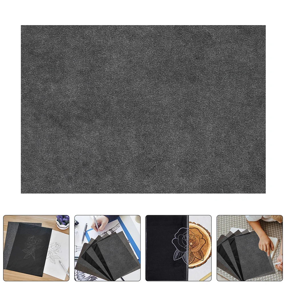 50 Pcs Graphite Carbon Paper Transfer Single Sided for Wood Tracing Fabric Drawing