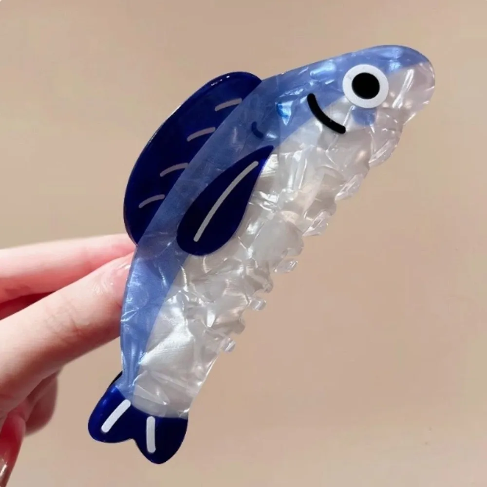 

Cute Sardines Hair Claw Clip Cartoon Lightweight Hairpin Simple Design Non Slip Hair Barrettes Girls Accessories