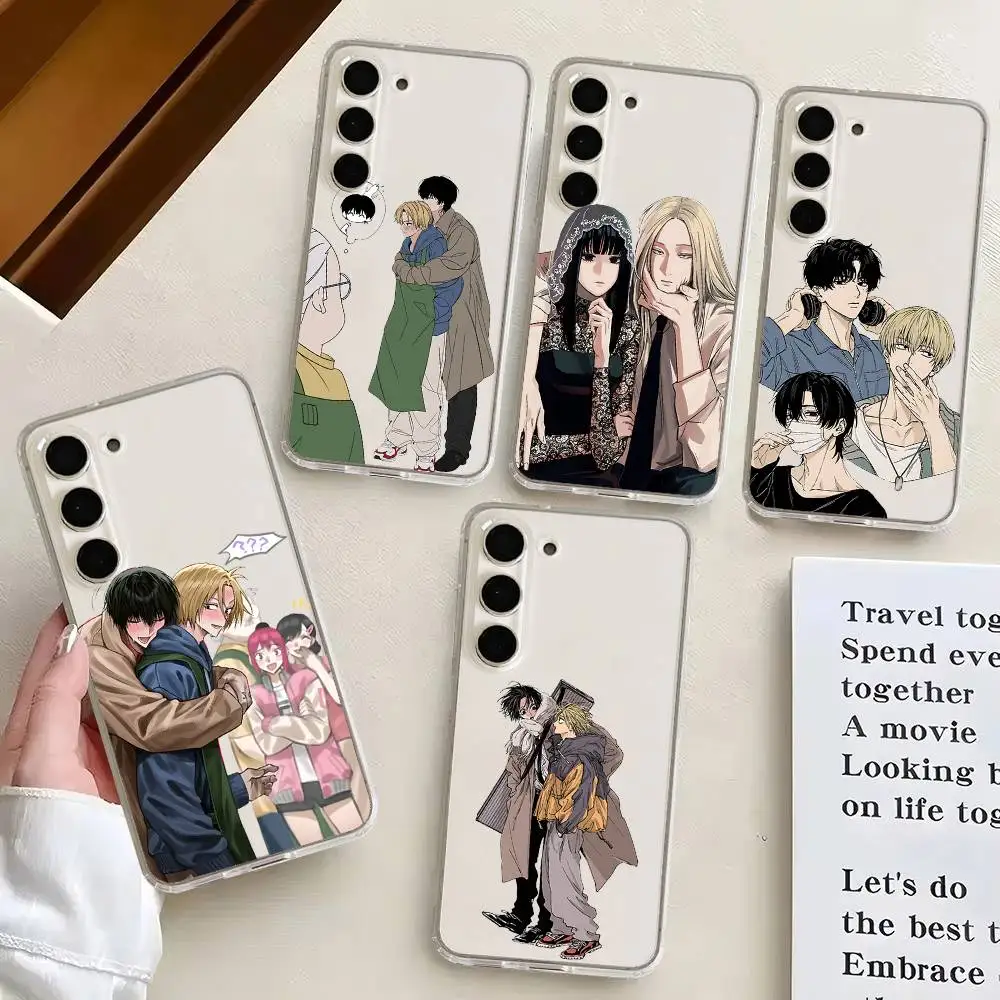 

Anime S-Sakamoto Days For Samsung Galaxy A52 A12 A51 S21 Edge S22ULTRA S23 S20LITE Plus Ultra Transparent Cover