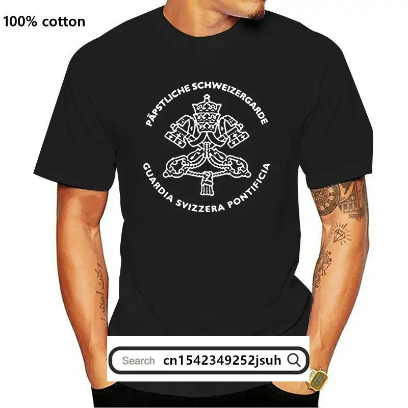 

New Rare Vatican Guardia Svizzera Swiss Guard Roman Catholic Pope Security T-Shirt Summer Brand Hip Hop Fitness Men T-Shirt Top