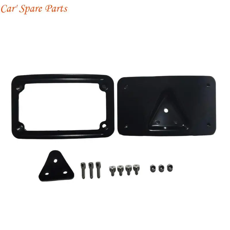 

Y4UA Motorcycle Curved Laydown License Plate Stand Holder Mount Bracket for Enhanced Vehicle Look Easy Installation