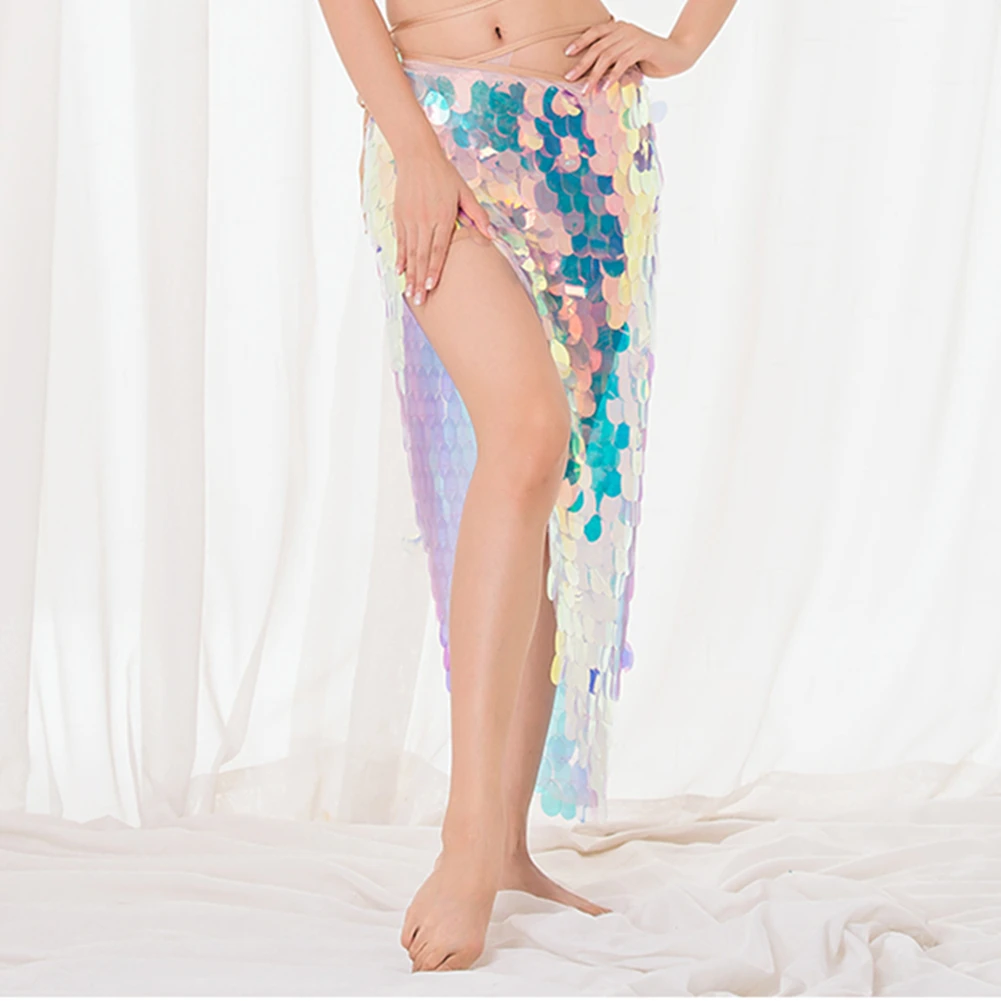 Bauchtanz Hüfttuch Meerjungfrau Hüfttuch Quaste Pailletten Gürtel Tanzkostüm Für Erwachsene Frauen Bühnenauftritt Praxis