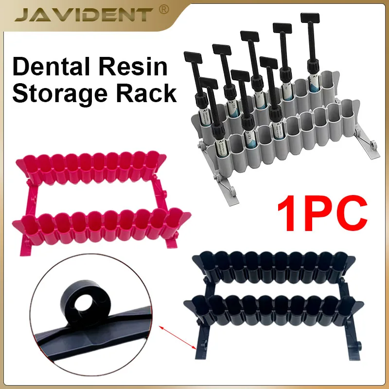 1Pc Dental Storage Rack For Composite Resin Syringe Resin Adhesive Applicator Holder Dispenser Stand Box Organizer Dentist Tools