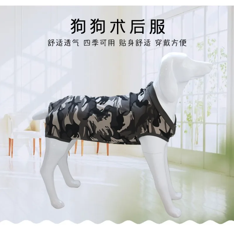 Dog Recovery Suit Abdominal Wound Surgical Clothes Dogs Anti-Licking Pet Onesies Vest Post Surgery Sterilization