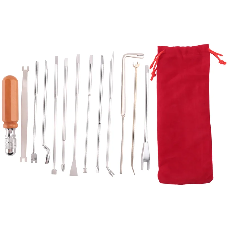 

Shoppingsports 13Pcs Piano Tuning Tool Piano Tuning Maintenance Tool Piano Tuning Tool Kit With Tuning Wrench